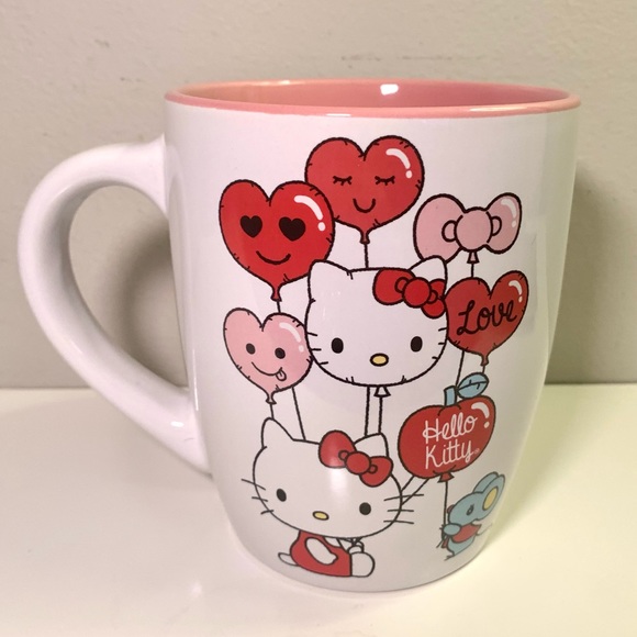 Hello Kitty 25oz Valentine’s Day Mug - Balloons Mouse Hearts Love - Picture 7 of 9